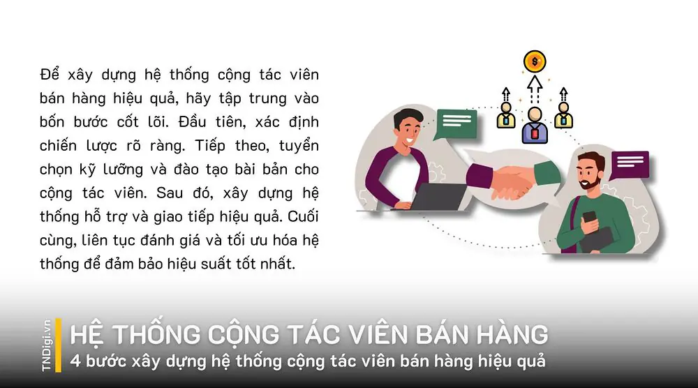 4 bước xây dựng hệ thống cộng tác viên bán hàng hiệu quả