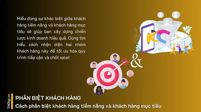 Cách phân biệt khách hàng tiềm năng và khách hàng mục tiêu