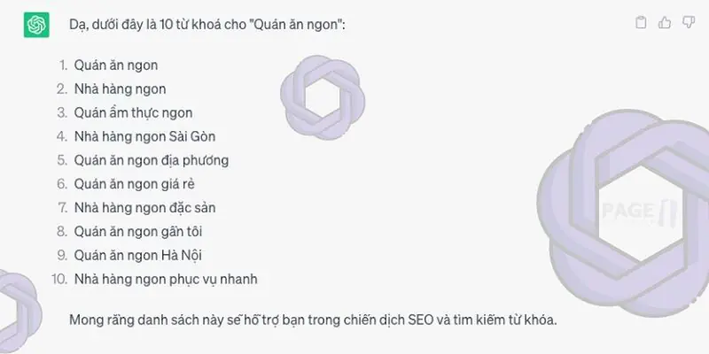 Có thể sử dụng ChatGPT để nghiên cứu từ khóa không?