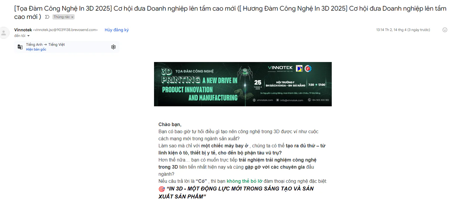Email tiep thi theo su kien