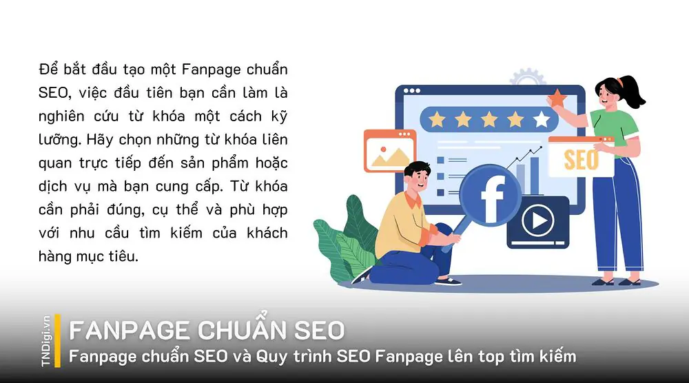 Fanpage chuẩn SEO và Quy trình SEO Fanpage lên top tìm kiếm
