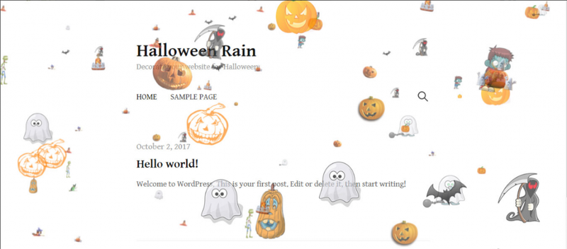 Plugin Halloween Rain