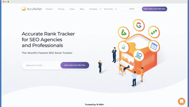 Kiểm tra thứ hạng từ khóa trên Google với Accuranker
