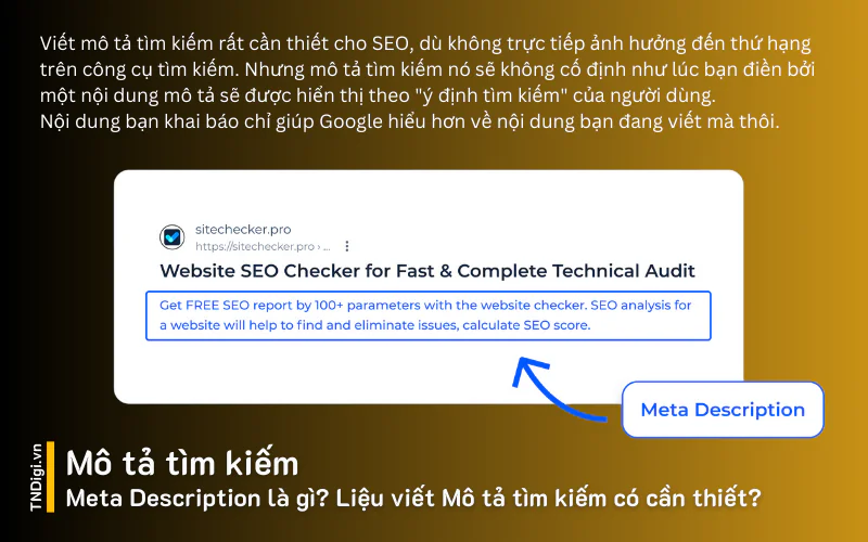 Meta Description là gì Liệu viết Mô tả tìm kiếm có cần thiết