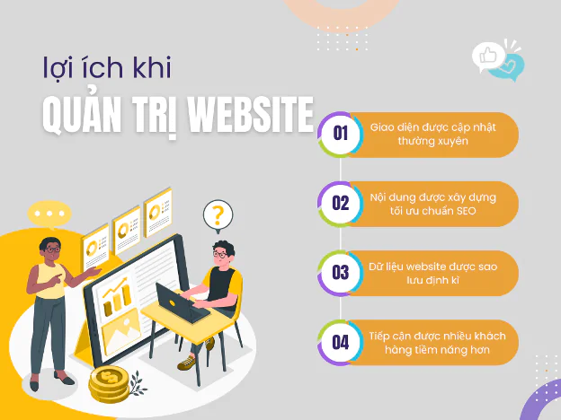Những lợi ích khi quản trị wesbite