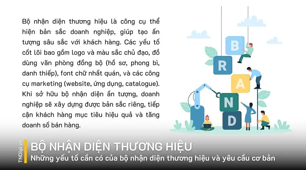Những yếu tố cần có của bộ nhận diện thương hiệu và yêu cầu cơ bản