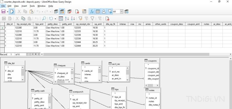 Quản lý dữ liệu bằng LibreOffice Base