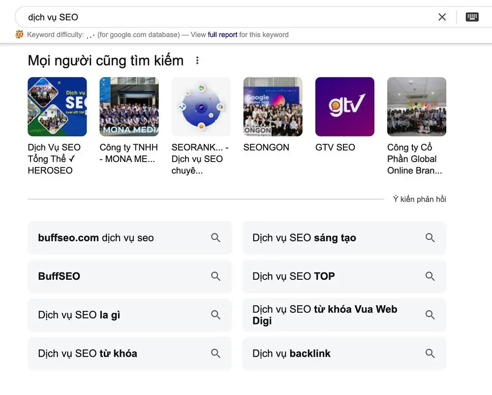 Related Searches là gì