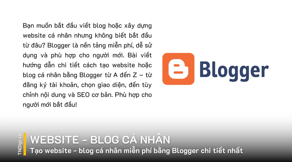 Tạo website – blog cá nhân miễn phí bằng Blogger chi tiết nhất