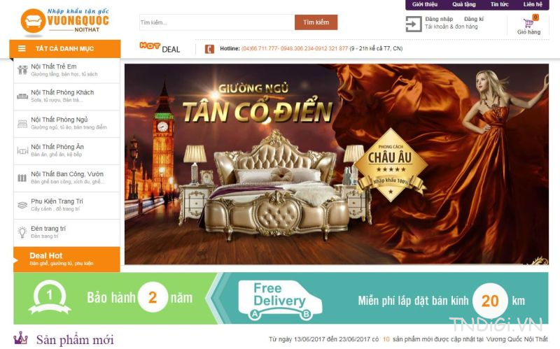 Theme blospot bán hàng nội thất tuyệt vời