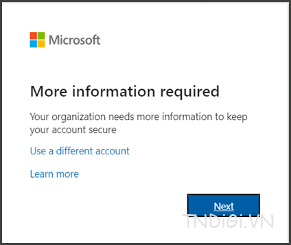 Thiết lập xác thực đa yếu tố (MFA) cho Microsoft 365 để bảo mật tài khoản