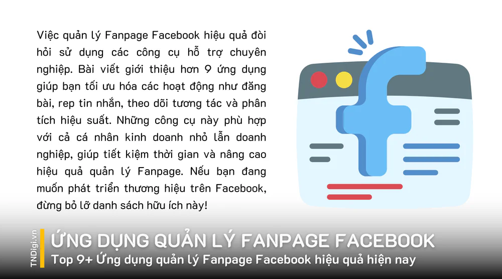 Top 9+ Ứng dụng quản lý Fanpage Facebook hiệu quả hiện nay