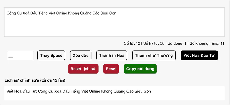 Viết hoa tự động chữ cái đầu tiên mỗi từ