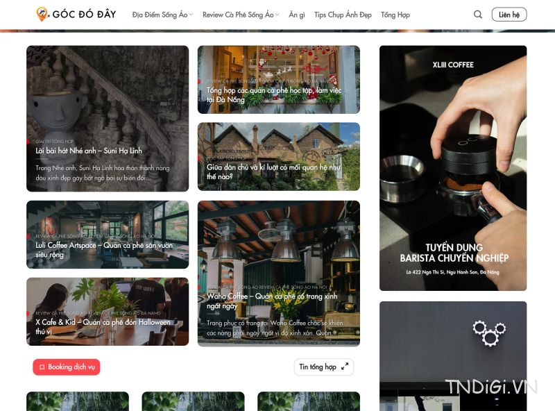 Website Góc đó đây