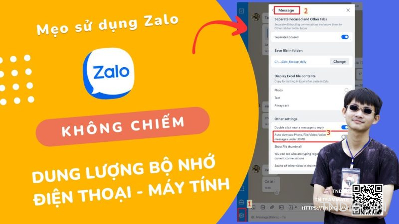 [VIDEO] – Mẹo sử dụng Zalo nhưng không gây tràng hay báo đầy bộ nhớ
