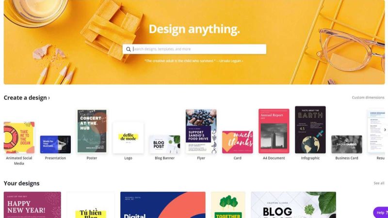 Với Canva Pro bạn có thể sử dụng kho hình ảnh khổng lồ
